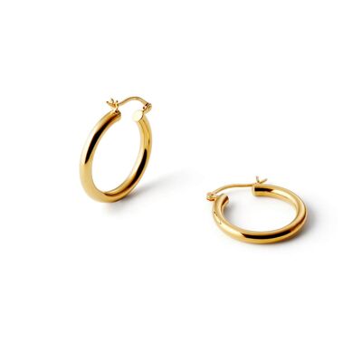 Gold Cassandra Hoop Earrings