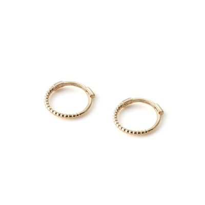 Gold Hula Hoop Earrings