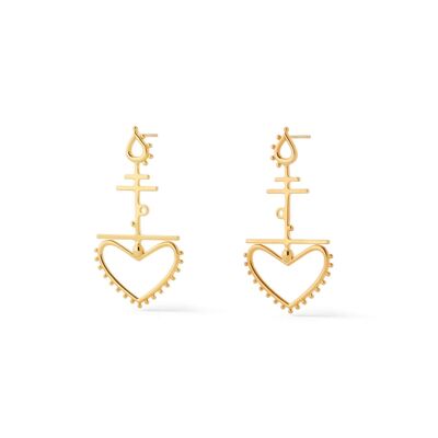 Gold Chaucer Earrings