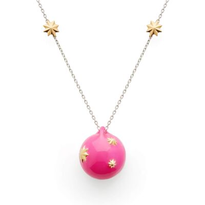 Astra Necklace in Neon Pink