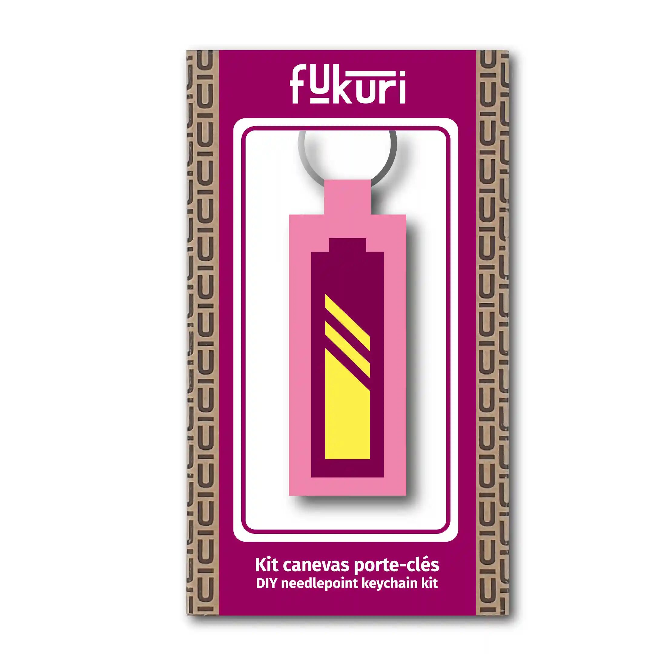 Kit DIY canevas Porte-clés -  Je Recharge