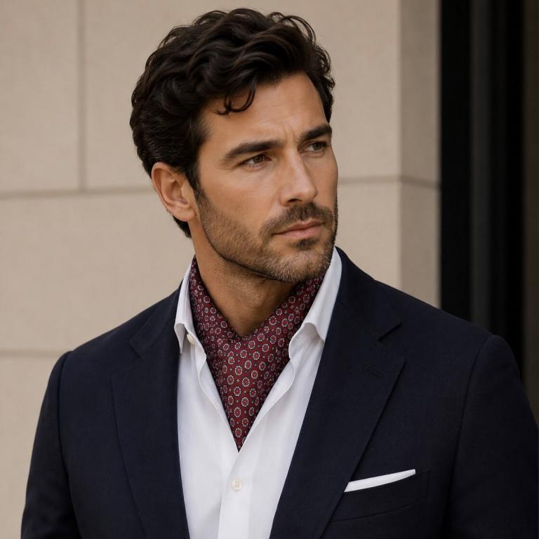 Men's Silk Handkerchief with Elegant Colors ITFUHFYF604