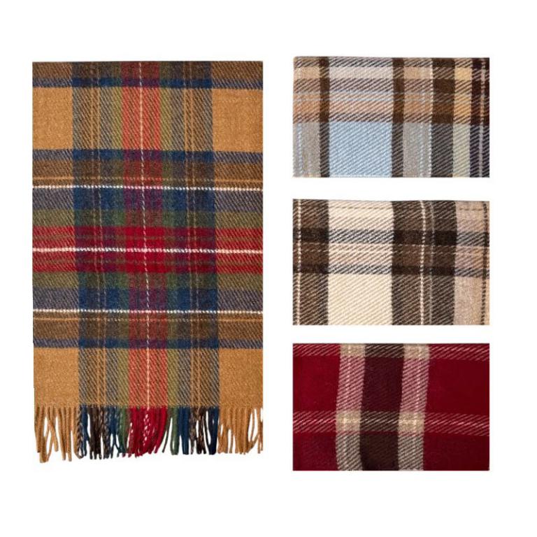 Women's Wool Scarf with Decorative Fringe ITFUHZY613
