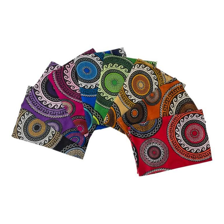 Women's Cotton Scarf with Circle Design ITFUAHF-23-04