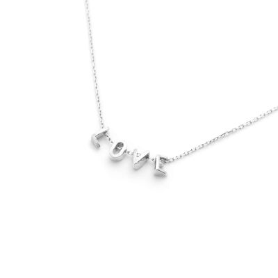 Silver Alphabetti Love Pendant Necklace