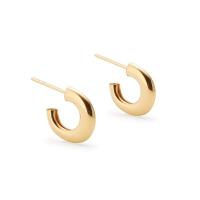 Gold Mini Abstract Hoop Earrings