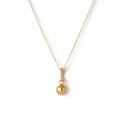 Gold Miracle Sphere Pendant Necklace