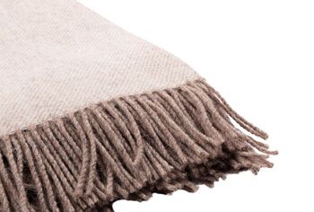 Plaid en laine vierge ERLA, couleur: naturel 3