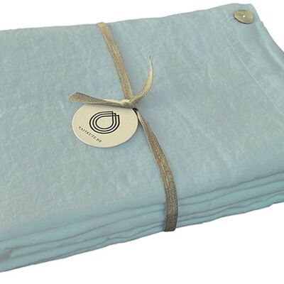 Linen duvet cover RUTA, color: Aqua 135 x 200 cm