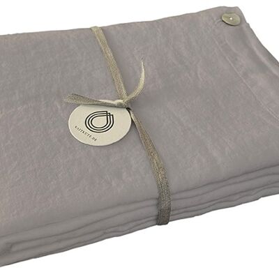 Linen duvet cover RUTA, color: light gray 155 x 220 cm