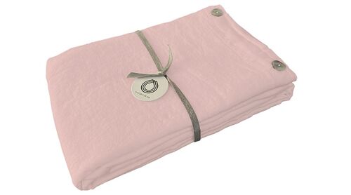 Leinen-Bettdeckenbezug RUTA, Farbe: Puder 155 x 220 cm