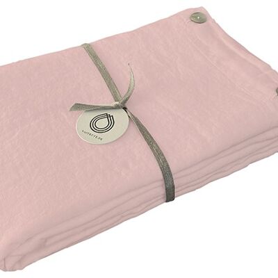 Leinen-Bettdeckenbezug RUTA, Farbe: Puder 155 x 220 cm