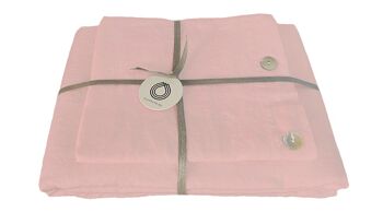 Housse de couette en lin RUTA, couleur: poudre 155 x 220 cm 5