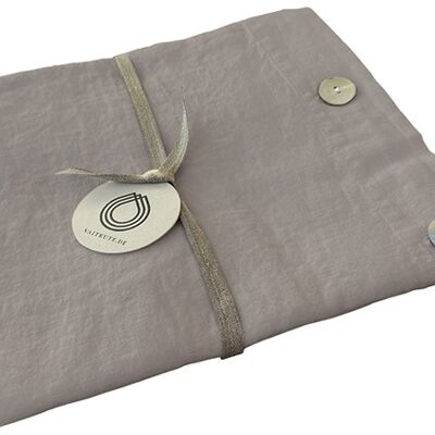 Housse de coussin en lin RUTA, coloris: gris clair 80 x 80 cm