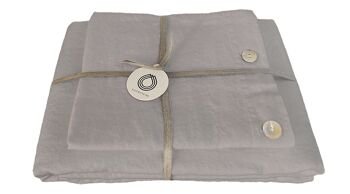 Housse de coussin en lin RUTA, coloris: gris clair 40 x 80 cm 5