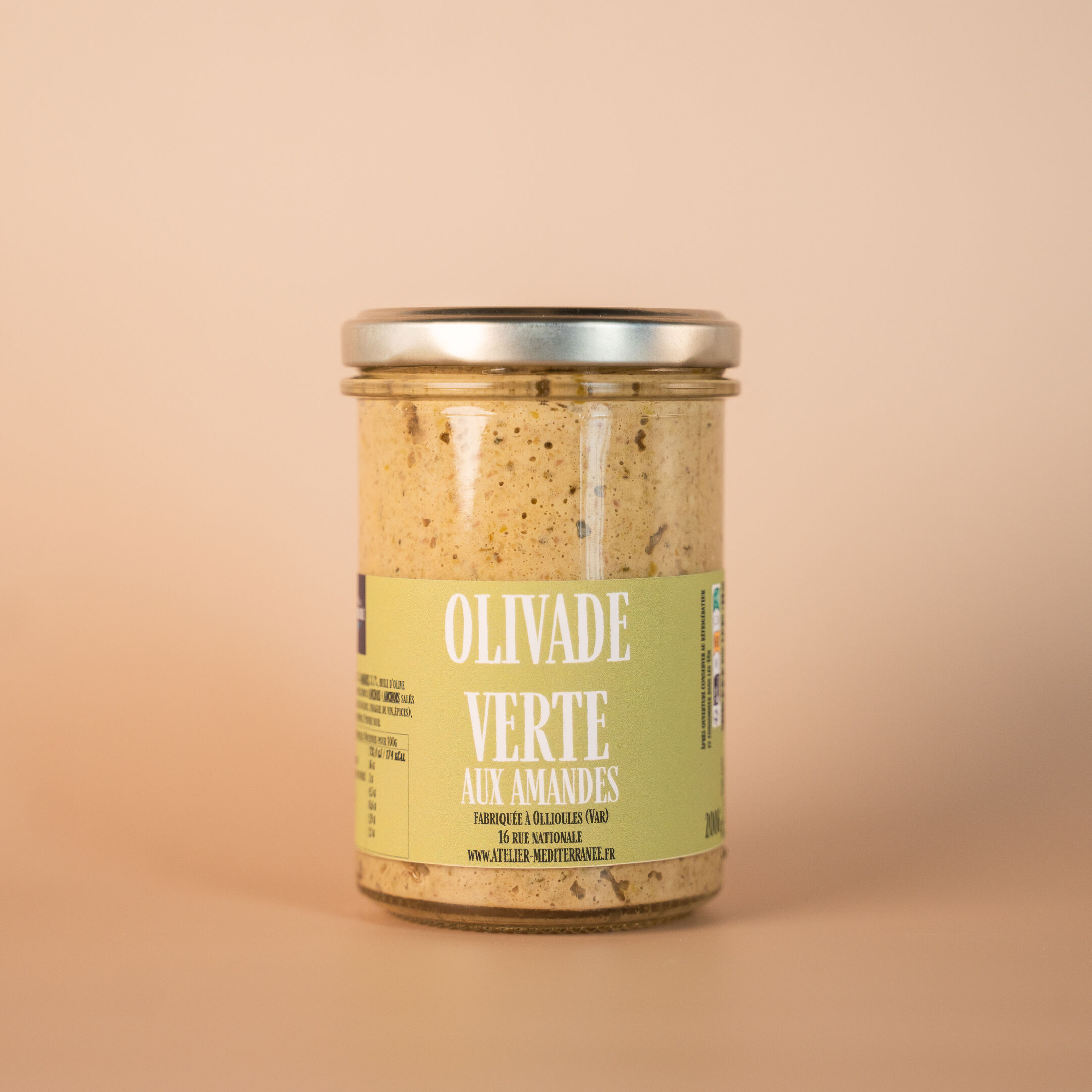 Olivade verte aux amandes - 200 g | Maison Jonquier