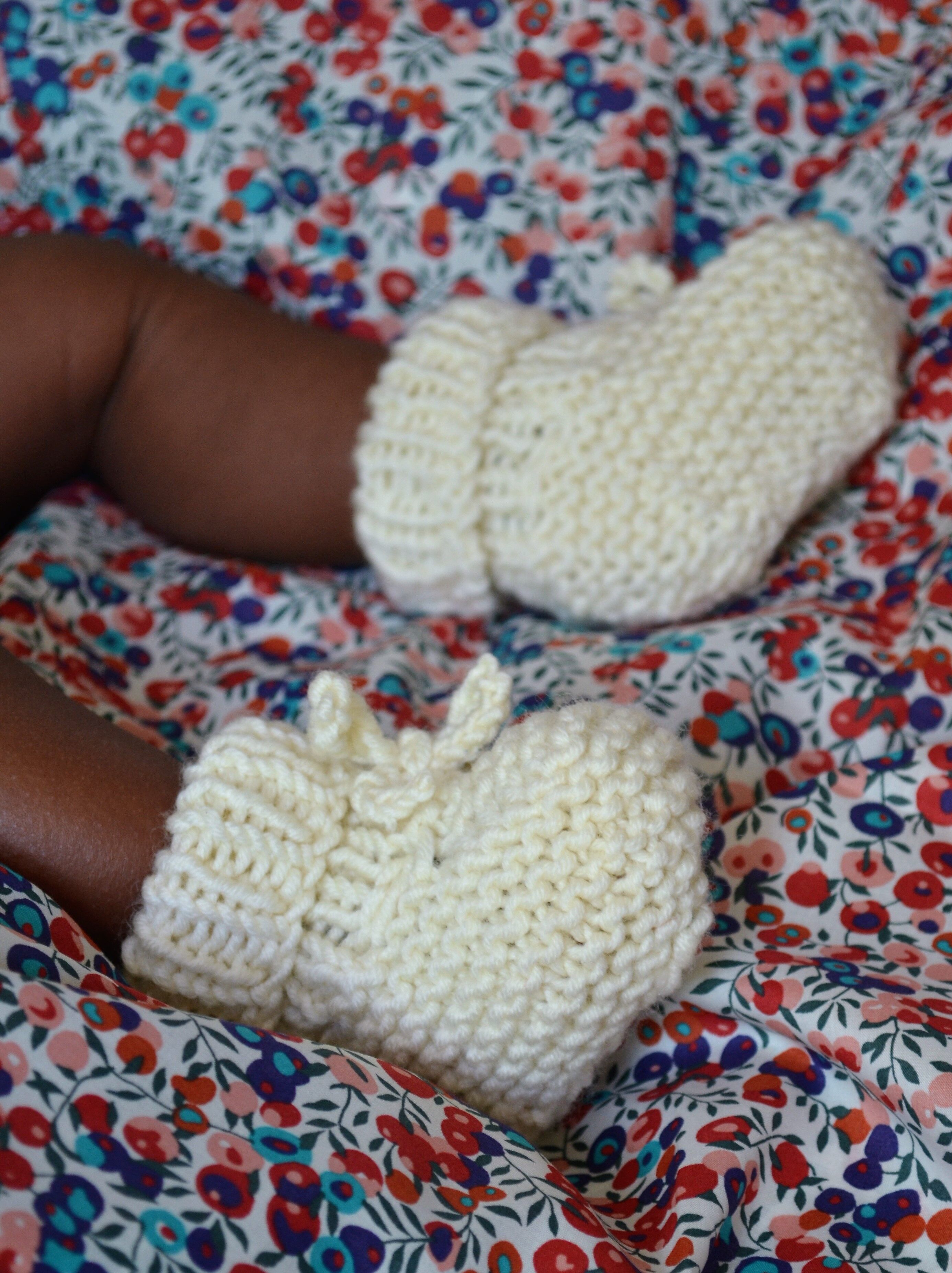 Chaussons évolutifs 0-9m; les seuls chaussons qui tiennent aux petons