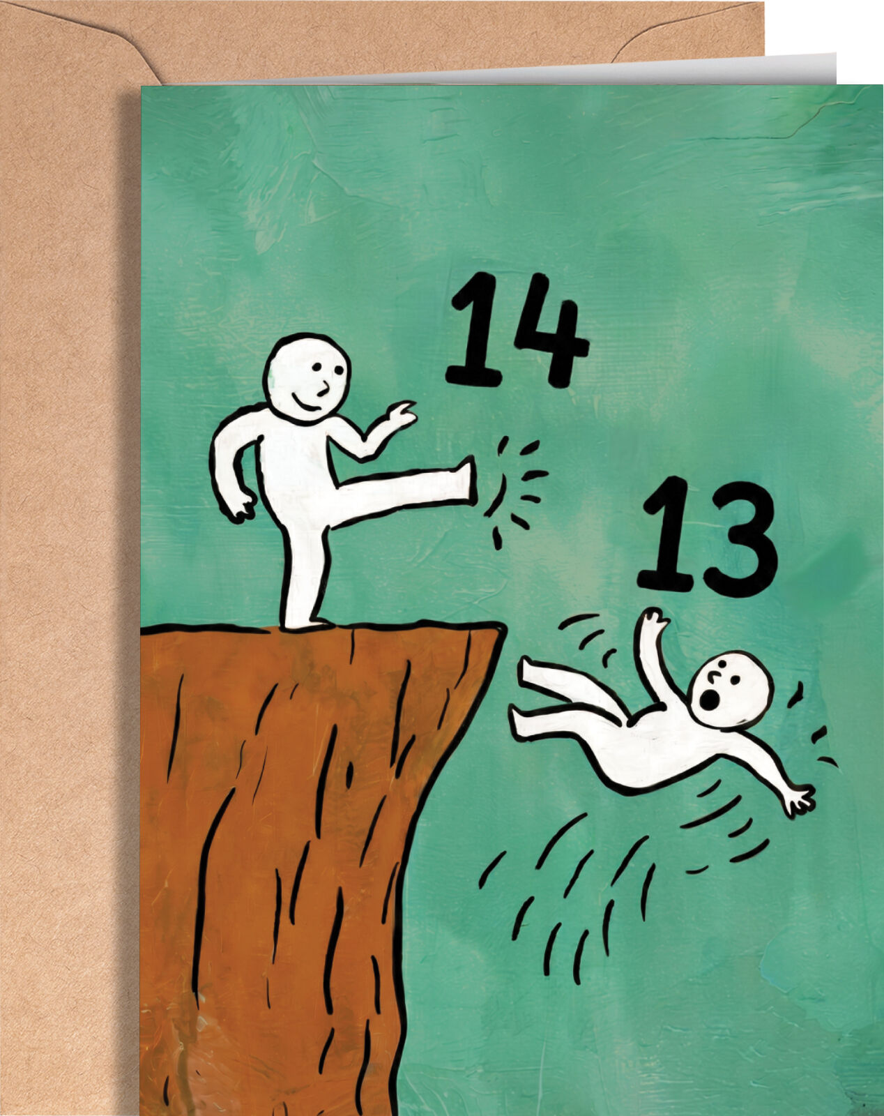 14th Birthday Card - Birthday Card for for 14 Years