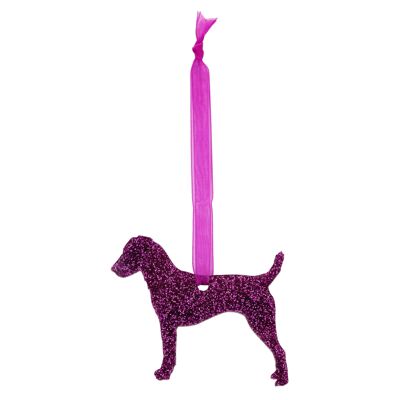 Decoración navideña Glitter Parson Russell Terrier