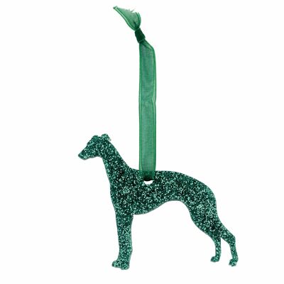 Decorazione natalizia glitter Whippet Style 1