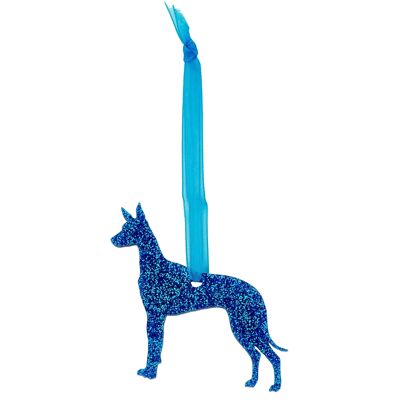 Glitter Pharaoh Hound Christmas Decoration