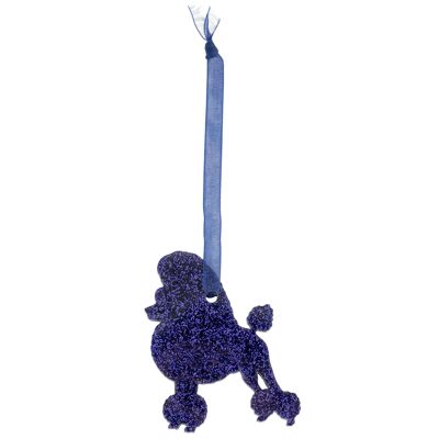 Glitter Poodle Style 1 Christmas Decoration