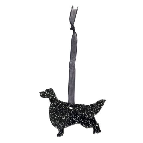 Glitter Gordon Setter Christmas Decoration