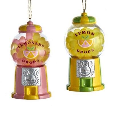 Lemon Drops Candy Machine Ornament (2 pieces)