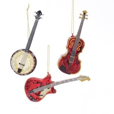 Stringinstrument Trio Glass Ornament (3 pieces)
