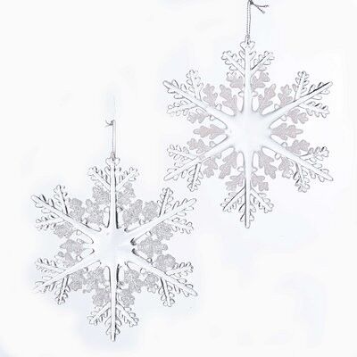 Acrylic Snowflake Ornament (2 pieces)