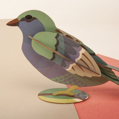 Vogel - 3D Deko Bastelbogen