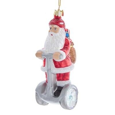 Electric Scooter Glass Ornament