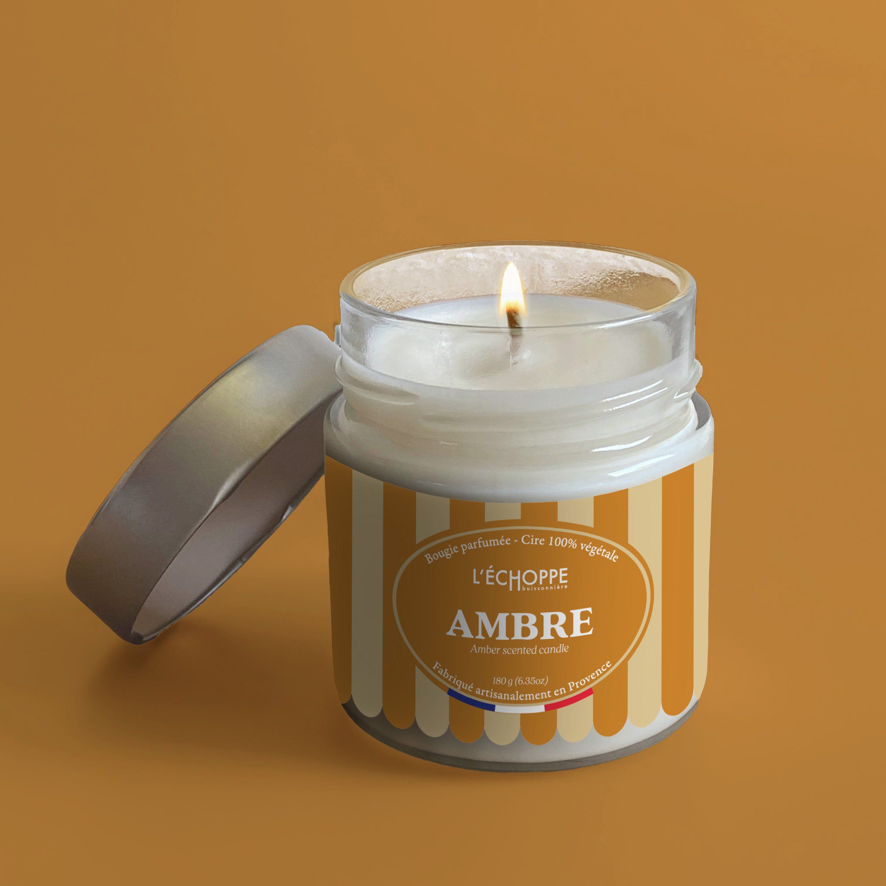 Ambre - Bougie parfumée 180g