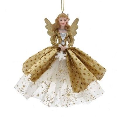 Metallic Golden Fairy Ornament