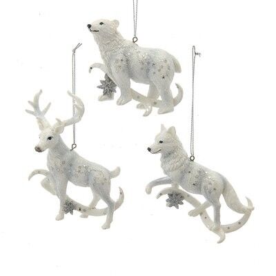 Silver / White Northpole Animals (3 pieces)