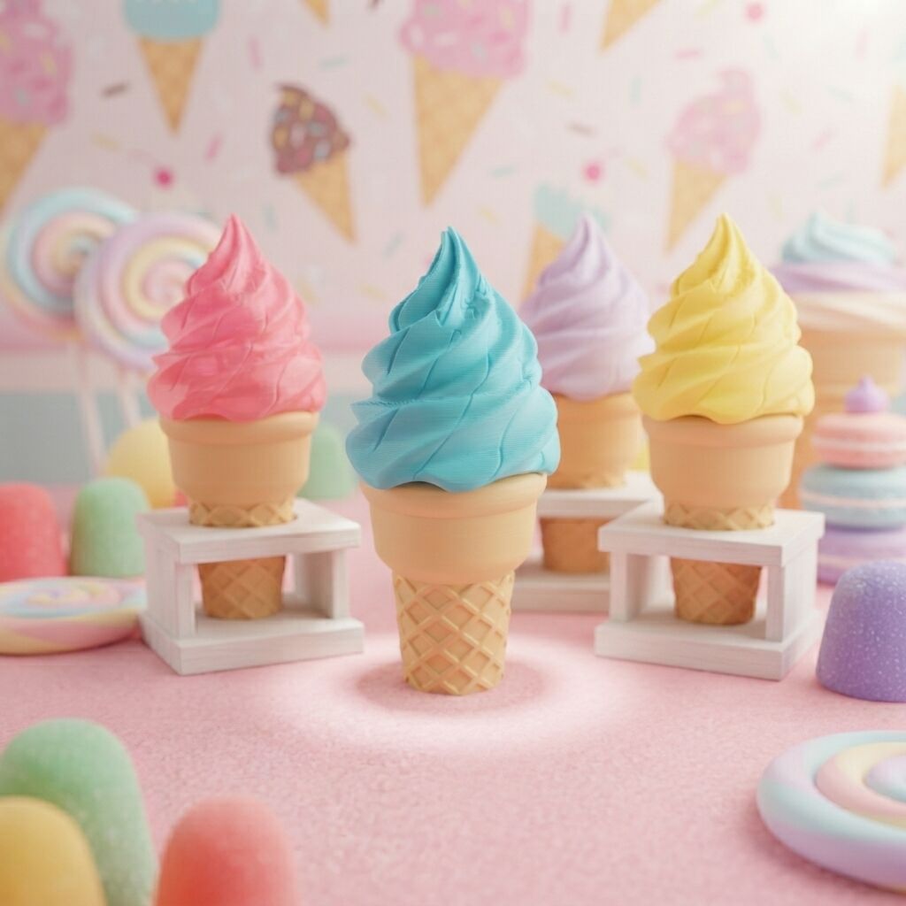 Magisches Eiswaffel | Verwandelbares interaktives Spielzeugessen