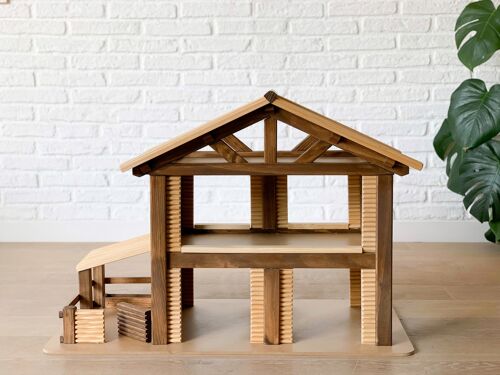 Wooden farm house - Kids toy