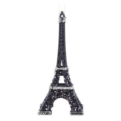 Black / Silver Eiffel Tower Ornament