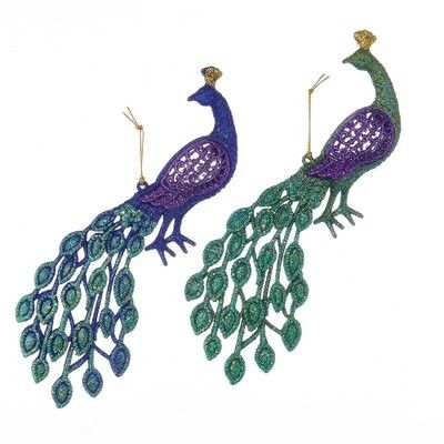 Acrylic Peacock Ornament (2 pieces)