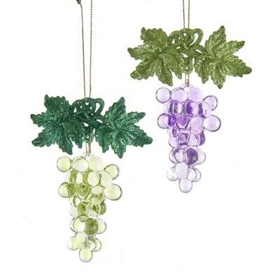 Plastic Grape Ornament (2 pieces)