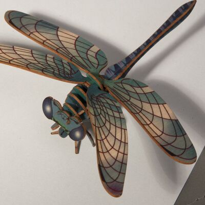 Libellula - Foglio da ritagliare con decorazione 3D