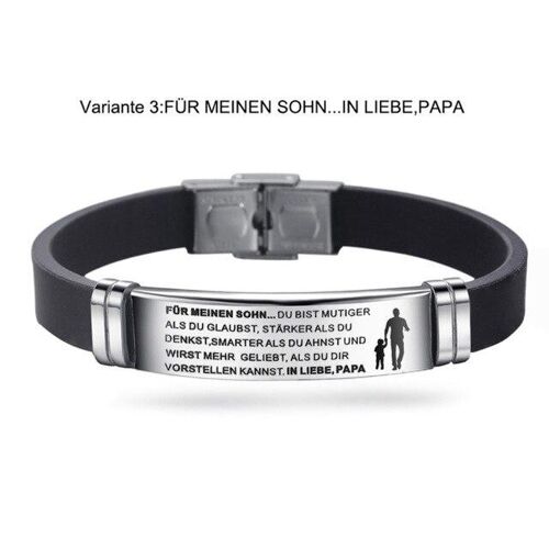 Du wirst geliebt' Armband - Sohn.. in Liebe Papa