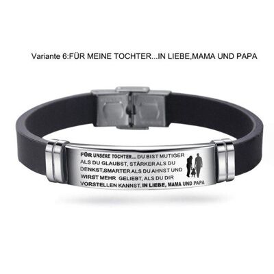 Du wirst geliebt' Armband - Tochter.. in Liebe Mama&Papa