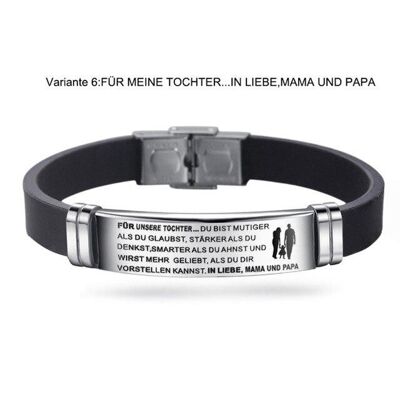 You are loved 'bracelet - daughter .. in love mom & dad