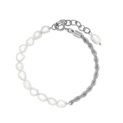 Bracelet Kshmir Pearl 'argent