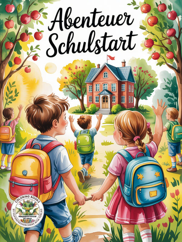 Abenteuer Schulstart - Malbuch und Geschenk für Schulanfänger