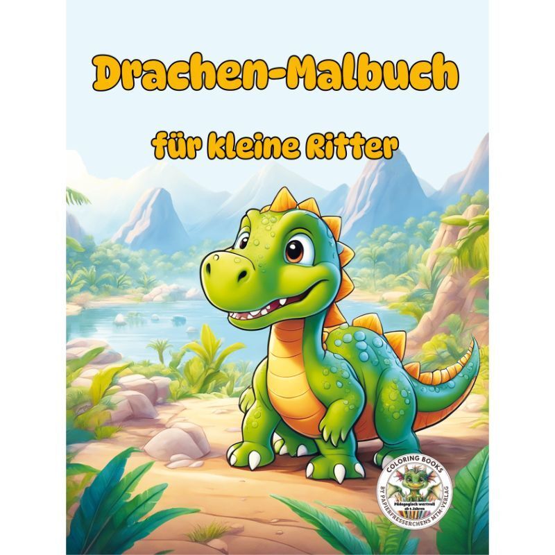 Drachen-Malbuch für Mädchen und Jungen von 4 bis 8