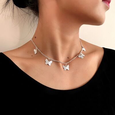 SVRA 'Butterfly' Necklace - Silver