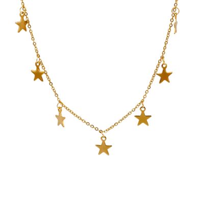 Stars' necklace - gold