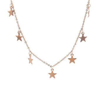Collier étoiles - or rose 1